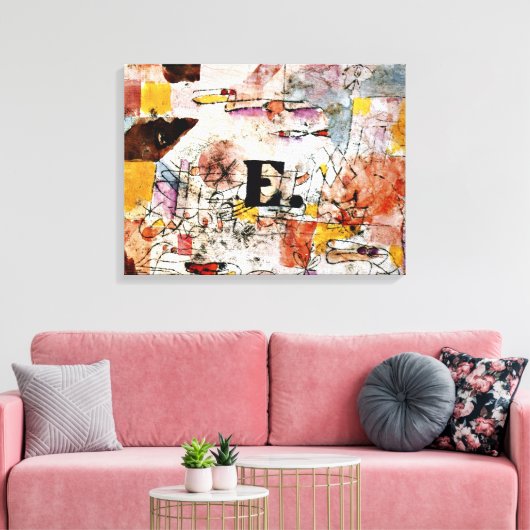 Klee - Watervogels - Eend,  Canvas Afdruk (Insitu (Woonkamer))