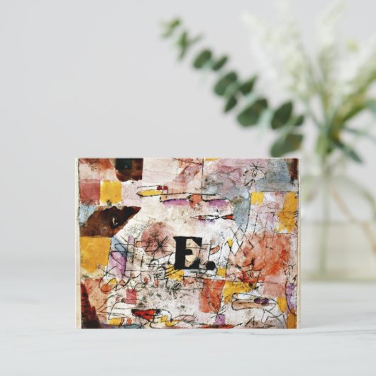 Klee - Watervogels - Eend schilderen Briefkaart (Staand voorkant)