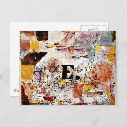 Klee - Watervogels - Eend schilderen Briefkaart (Voorkant / Achterkant)