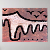 Klee - Wave, abstracte kunst Poster (Voorkant)