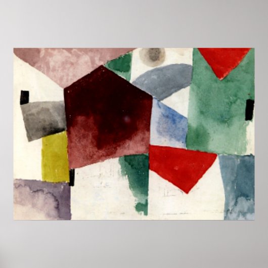 Klee - Weariness in a Spacious City Poster (Voorkant)