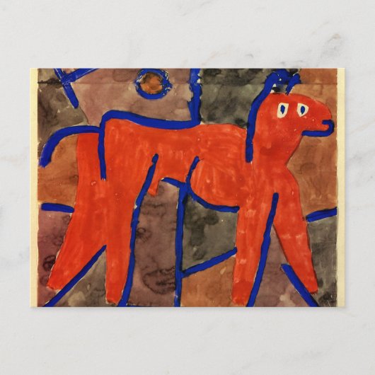 Klee - Wildes Tier in Bann Briefkaart (Voorkant)