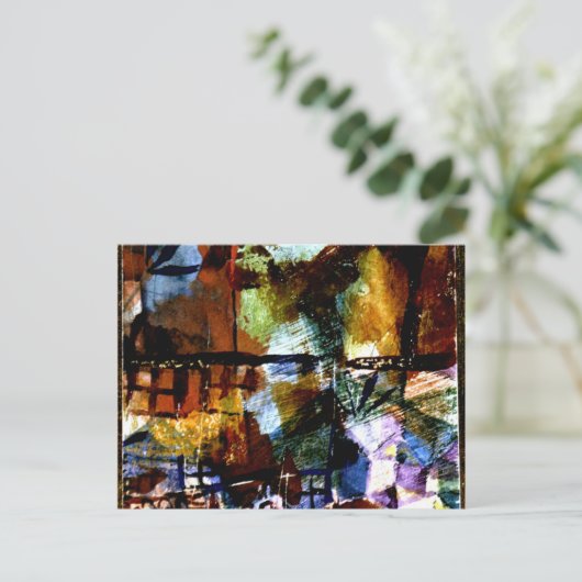 Klee - Windows en Palm Trees Briefkaart (Staand voorkant)