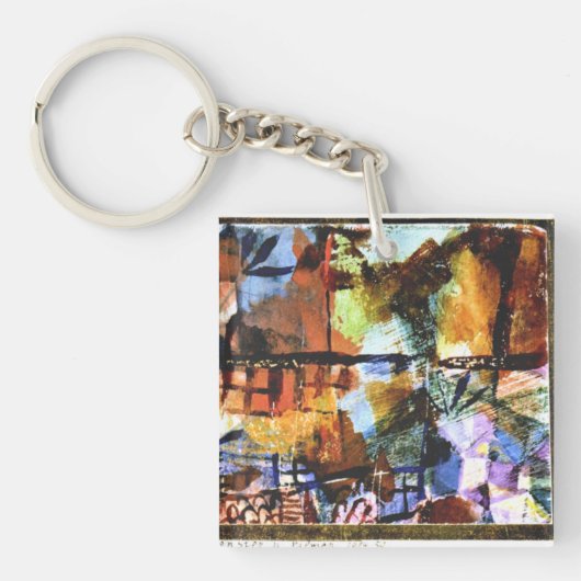 Klee - Windows en Palm Trees Sleutelhanger (Voorkant)