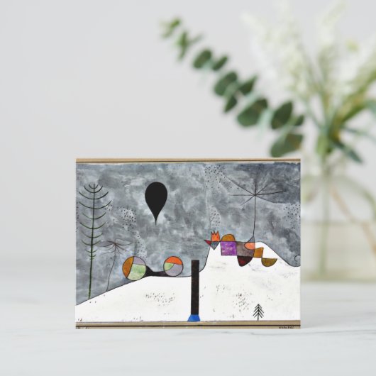 Klee - Winter  Briefkaart (Staand voorkant)