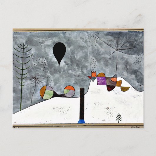 Klee - Winter  Briefkaart (Voorkant)