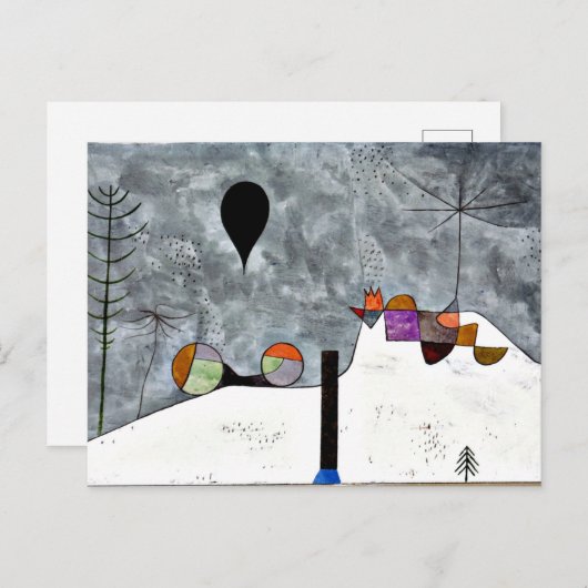 Klee - Winter Briefkaart (Voorkant / Achterkant)