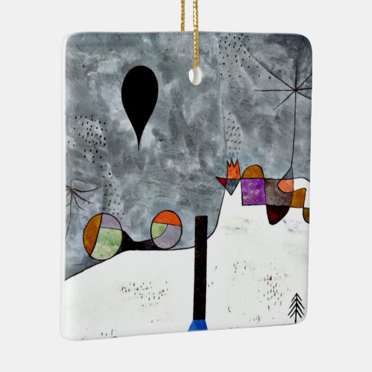 Klee - Winter Keramisch Ornament (Rechts)