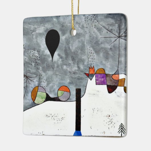 Klee - Winter Keramisch Ornament (Links)