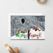 Klee - Winter Painting, Christmas greetings Notitiekaartje (Voorkant / Achterkant in situ)