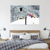 Klee - Winter, populair kunstwerk, Canvas Afdruk (Insitu (Slaapkamer))