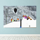 Klee - Winter, populair kunstwerk, Canvas Afdruk (Insitu (Houten vloer))