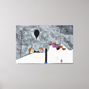Klee - Winter, populair kunstwerk, Canvas Afdruk
