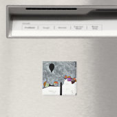 Klee - Winter schilderij Magneet (Insitu (Vaatwasser))