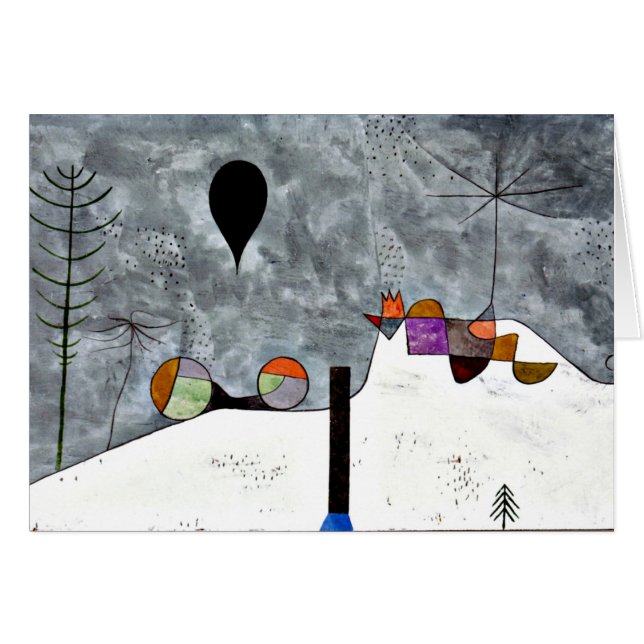 Klee - Winter, schilderij Paul Klee (Voorkant Horizontaal)
