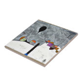 Klee - Winterschilderij Tegeltje (Zijkant)