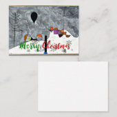 Klee - Winterschilderijen, kerstgroeten Notitiekaartje (Voorkant / Achterkant)