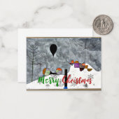Klee - Winterschilderijen, kerstgroeten Notitiekaartje (Voorkant / Achterkant in situ)