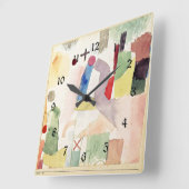 Klee - zielige Waterverf, Vierkante Klok (Hoek)