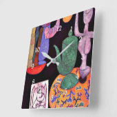 Klee - Zonder titel (Stilleven) Vierkante Klok (Hoek)