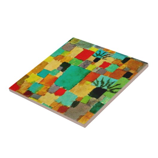 Klee - Zuid-Tunesische tuinen-1919 Tegeltje (Zijkant)