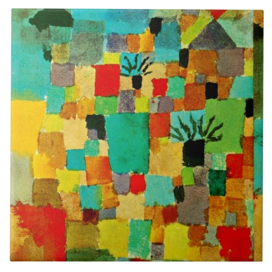 Klee - Zuidelijke Tunesische tuinen Tegeltje (Voorkant)