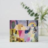 Klee - Zwarte kolommen in een landschap Briefkaart (Staand voorkant)