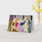 Klee - Zwarte kolommen in een landschap Kaart (Gele Bloem)