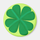 Kleeblatt vierblättrig Glücksbringer Magneet (Voorkant)