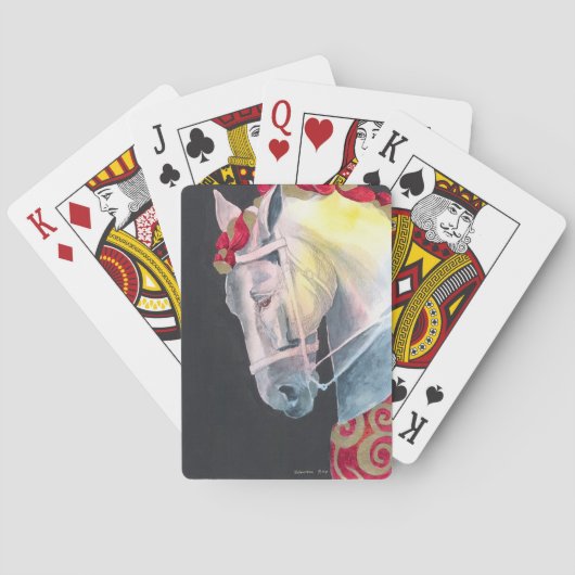 Kleed in Gold-spelkaarten Speelkaarten (Achterkant)