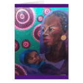 Kleed in Paarse Notecard (Voorkant)