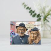 Kleed je helemaal aan... maar nergens heen te gaan briefkaart (Staand voorkant)