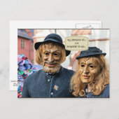 Kleed je helemaal aan... maar nergens heen te gaan briefkaart (Voorkant / Achterkant)