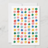 Kleed je voor een rommelige verfpaintingparty voor kaart (Achterkant)