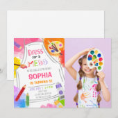 Kleed Je Voor Een Troep Kunst Verjaardagsfoto Kaart (Voorkant / Achterkant)