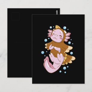 Kleed kalkoen Axolotl plezier Briefkaart