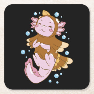 Kleed kalkoen vermomming Axolotl pret Kartonnen Onderzetters