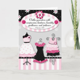 Kleed me… "de Kaart van de Aanmoediging van het