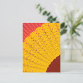 Kleedje, waaier briefkaart (Staand voorkant)