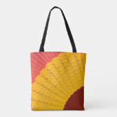 Kleedje, waaier  tote bag (Achterkant)