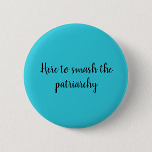 Kleef de patriarchaatspeld ronde button 5,7 cm