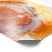 Kleefbol met glazuur - dessert foto afdruk (Hoek)