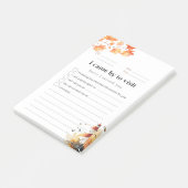 Kleefbrief voor terugkerend bezoek met vuurtoren - post-it® notes (Schuin)