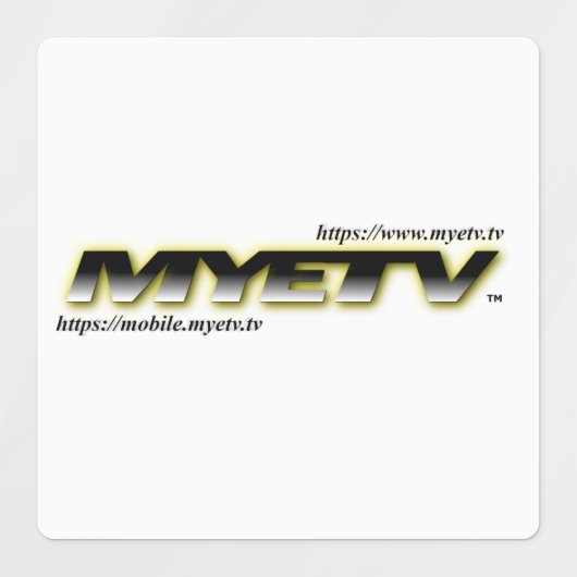 Kleefetiketten van MYETV Labels (Design 1)