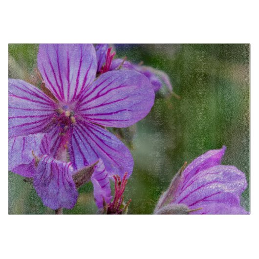 Kleefganzerik-wilde bloemen snijplank (Voorkant)