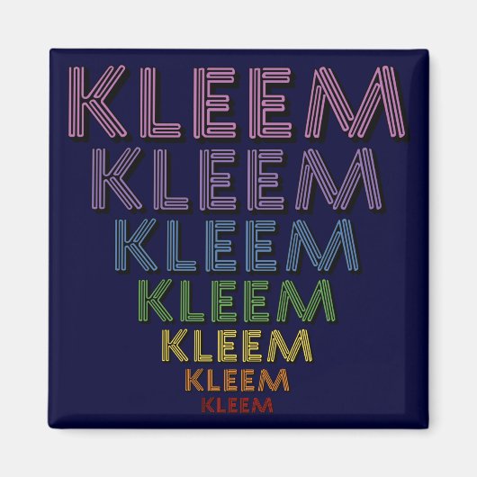 Kleem Chakra Kleuren Magneet (Voorkant)