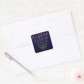Kleem Chakra Kleuren Vierkante Sticker (Envelop)