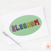 Kleem Ovale Sticker (Envelop)