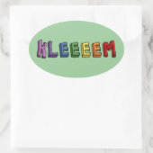 Kleem Ovale Sticker (Tas)
