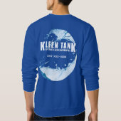 Kleen Tank - #2 Wit op Blauwe Aanpasbare Telefoon (Achterkant)